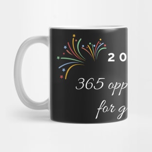 2022, 365 opportunities for growth Mug